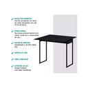 Ver imagem 2 de Conjunto: Mesa de Cozinha 1590 Extensível + 4 Banquetas Branco - Carraro