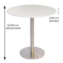 Ver imagem 6 de Mesa de Jantar Redonda 70 cm Tampo Branco em MDP Base Beta Bistrô