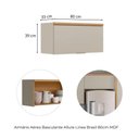 Ver imagem 6 de Cozinha Modulada Allure Linea Brasil 5 Peças Mdf A01m1 Jequitiba/gris Fosco