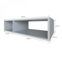 Ver imagem 6 de Nicho para Quarto Infantil 80cm Cinza/Cristal