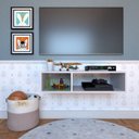 Ver imagem 1 de Nicho para Quarto Infantil 80cm Cinza/Cristal