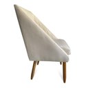 Ver imagem 3 de Cadeira Para Sala De Jantar Ana Pés Palito Suede Bege- D'Classe Decor