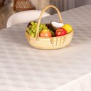 Ver imagem 2 de Toalha de Mesa Copa e Cia Versatile Aretha Quadrada 8 Lugares- 220 X 220 Cm Taupe