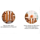 Ver imagem 6 de Sala de Jantar Completa Flora Tampo Madeirado C/ Vidro 93cm e 4 Cadeiras Laura Nature/ow/joli -