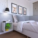 Ver imagem 1 de Nicho Quadrado para Quarto Infantil 40cm MDP Branco
