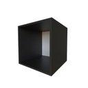 Ver imagem 3 de Nicho Quadrado para Quarto Infantil 40cm MDP Preto
