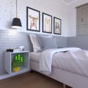 Ver imagem 1 de Nicho para Quarto Infantil 40cm MDP Cinza/Cristal