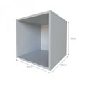 Ver imagem 6 de Nicho para Quarto Infantil 40cm MDP Cinza/Cristal