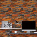 Ver imagem 3 de Papel de Parede Mosaico de Pranchas de Madeira-60x300cm