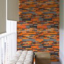 Ver imagem 2 de Papel de Parede Mosaico de Pranchas de Madeira-60x300cm