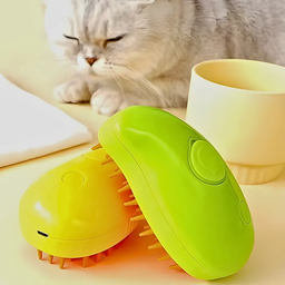 Escova Autolimpante 3 em 1 para Pets a Vapor com Spray - 3