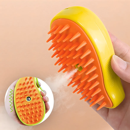 Escova Autolimpante 3 em 1 para Pets a Vapor com Spray - 7