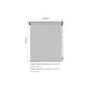 Ver imagem 3 de Persiana Cortina Rolo Blackout Ambiente Interno Quarto Sala Varanda 1,80 Larg X 1,80 Alt