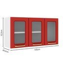 Ver imagem 5 de Cozinha Completa em Aço 14 Portas 2 Gavetas Colors Vermelho