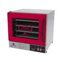 Ver imagem 5 de Kit - Forno Turbo Prp-004 Plus Digital 220v Vermelho + Bancada Mes-004 + 4 Assadeiras - Progás 220v