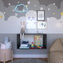 Ver imagem 1 de Nicho para Quarto Infantil 80cm MDP Preto