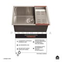 Ver imagem 2 de Cuba Gourmet Terena 58x45cm e Calha Waiana Embutida 60x19cm Aço Inox 304 - Prata