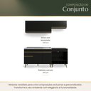 Ver imagem 7 de Cozinha Modulada Compacta para Forno/Cooktop com Pia 190cm Florença Multimóveis MCR2467 Preto