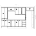 Ver imagem 3 de Cozinha Completa Modulável Estilo Provençal C/ Cristaleira Cor:titanio