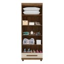 Ver imagem 3 de Guarda Roupa Pequeno 85cm Solteiro 2 Portas Dubai RV Móveis Cinamomo/Off White