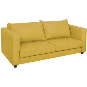Sofá 2 Lugares Lisboa Suede Amarelo