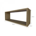 Ver imagem 6 de Nicho para Quarto Infantil 60x16cm Bege/Carvalho Mel