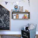 Ver imagem 7 de Nicho para Quarto Infantil 60x16cm Bege/Carvalho Mel