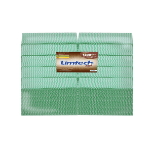 Pano Multiuso Wiper Limtech - 33cm X 50cm - 45g/m² - 120 Folhas - Verde