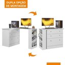 Ver imagem 3 de Cômoda 3 Gavetas com Mesa Giratória Branco - Qmovi