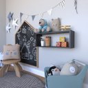 Ver imagem 1 de Nicho para Quarto Infantil Retangular 60x16cm Preto