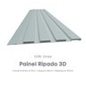 Painel Ripado de PVC 25 cm x 2,70 metros Régua Cor:Cinza - 2