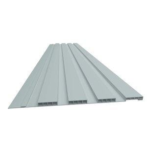 Painel Ripado de PVC 25 cm x 2,70 metros Régua Cor:Cinza