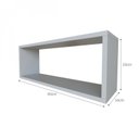 Ver imagem 6 de Nicho para Quarto Infantil Retangular 60x16cm Cinza/Cristal