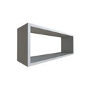 Ver imagem 5 de Nicho para Quarto Infantil Retangular 60x16cm Cinza/Cristal