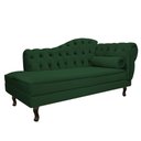 Ver imagem 5 de Kit Diva Recamier Diana 140cm Lado Esquerdo e 02 Poltronas Julia Suede - Doce Sonho Móveis Verde