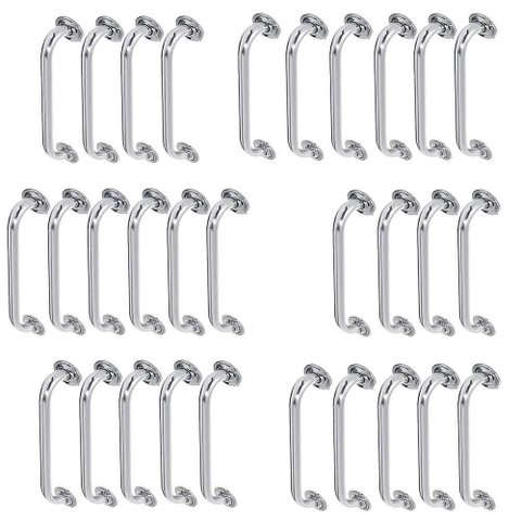 Alça de Apoio 50cm Barra Inox Kit 30 Unidades Deficiente Idoso Acessibilidade Banheiro Box Seguran
