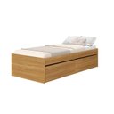 Ver imagem 3 de Cama de Solteiro 2 Gavetas 100% MDF Aurora Yescasa Marrom/Carvalho Hanover