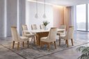 Ver imagem 1 de Conjunto de Jantar 6 Lugares 1,80 em Mdf Deluxe - Domus
