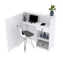 Ver imagem 1 de BALCÃO DE RECEPÇÃO 110X110CM 100% MDF M501.B (LOJA, ESCRITÓRIO) MUNDI MOVEIS