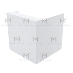 BALCÃO DE RECEPÇÃO 110X110CM 100% MDF M501.B (LOJA, ESCRITÓRIO) MUNDI MOVEIS - 3