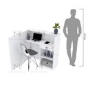 Ver imagem 5 de BALCÃO DE RECEPÇÃO 110X110CM 100% MDF M501.B (LOJA, ESCRITÓRIO) MUNDI MOVEIS