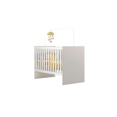 Berço Infantil Life C/ Mosquiteiro P/ Colchão 60 Cm - Branco -certificado