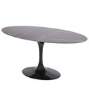 Ver imagem 5 de Mesa de Jantar Tulipa Saarinen Redonda 180x100 Cm Mármore Nero