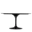 Ver imagem 4 de Mesa de Jantar Tulipa Saarinen Redonda 180x100 Cm Mármore Nero