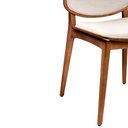 Ver imagem 4 de Cadeira para Mesa de Jantar Tami 48cm Madeira Maciça | Linho Off White - Sallar Home
