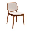 Ver imagem 1 de Cadeira para Mesa de Jantar Tami 48cm Madeira Maciça | Linho Off White - Sallar Home