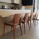 Ver imagem 2 de Cadeira para Mesa de Jantar Tami 48cm Madeira Maciça | Linho Off White - Sallar Home