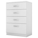 Ver imagem 2 de Cômoda Astral e Guarda Roupa Solteiro Ecom 2 Branco Flex - Demóbile