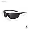 Óculos de Sol Polarizado Esportivo Bike Ciclismo Preto S0 - 5