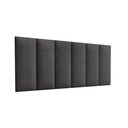 Ver imagem 2 de Cabeceira Painel para Cama de Casal Estofada Suede Grafite - Sleep - Mania de Móveis